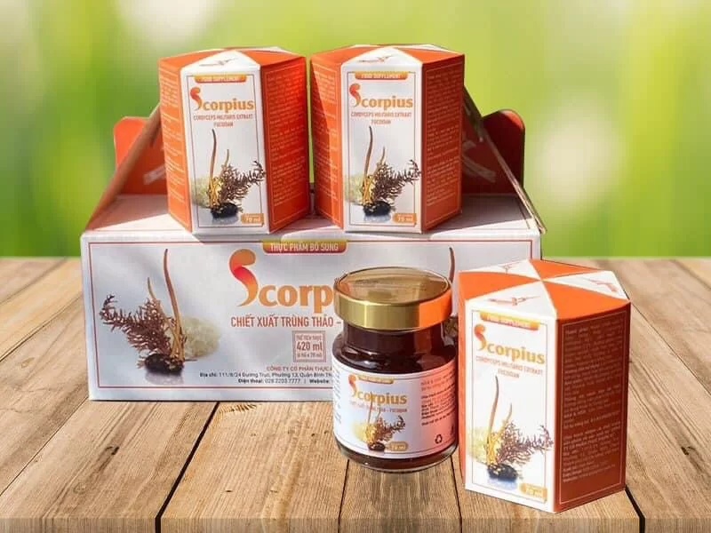 Nuoc Dong Trung Ha Thao Fucoidan Scorpius Nước Đông Trùng Hạ Thảo Fucoidan Scorpius