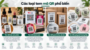 Các loại tem mã QR phổ biến