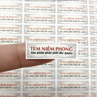 In tem niêm phong theo yêu cầu
