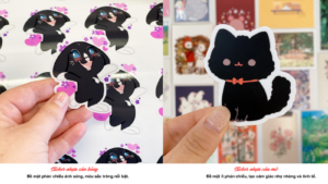 In sticker cán bóng và cán mờ